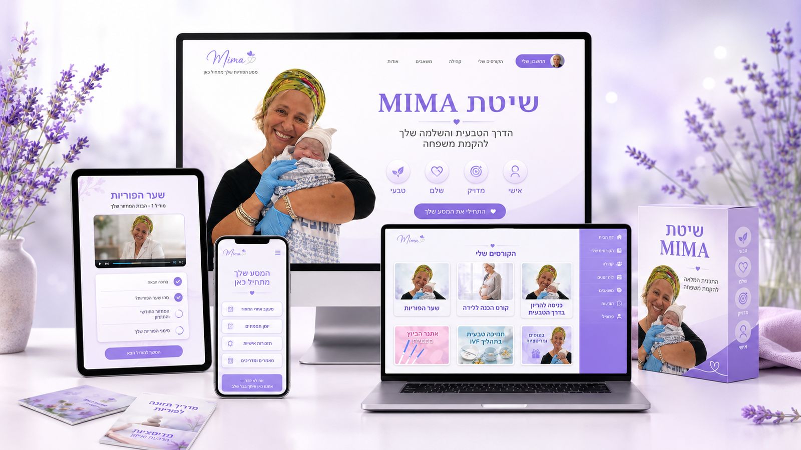 מוקאפ התכנית בכל המכשירים