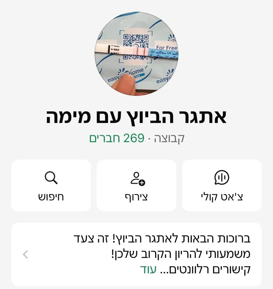 מוקאפ קבוצת הוואטסאפ